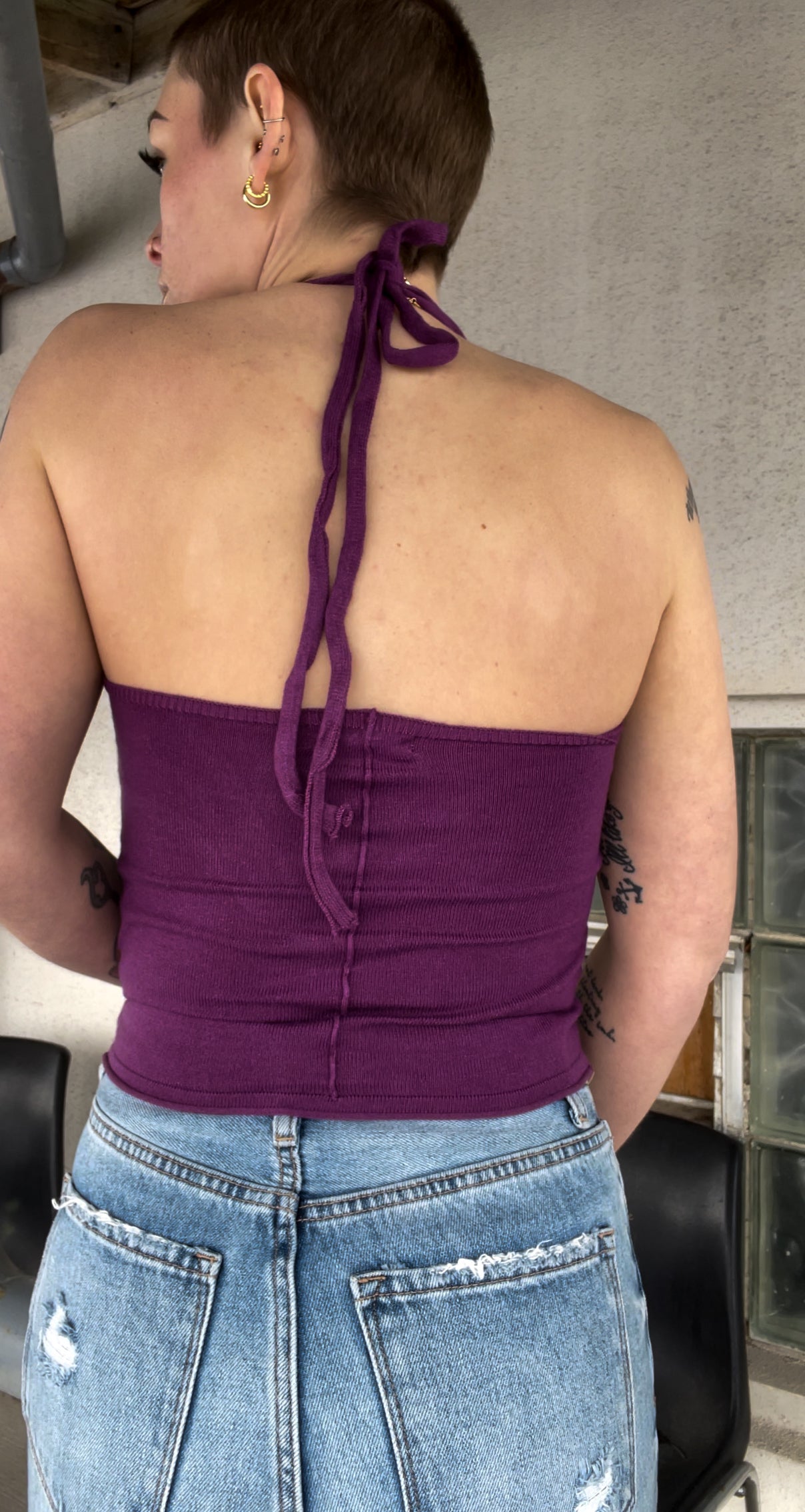 Purple Halterneck