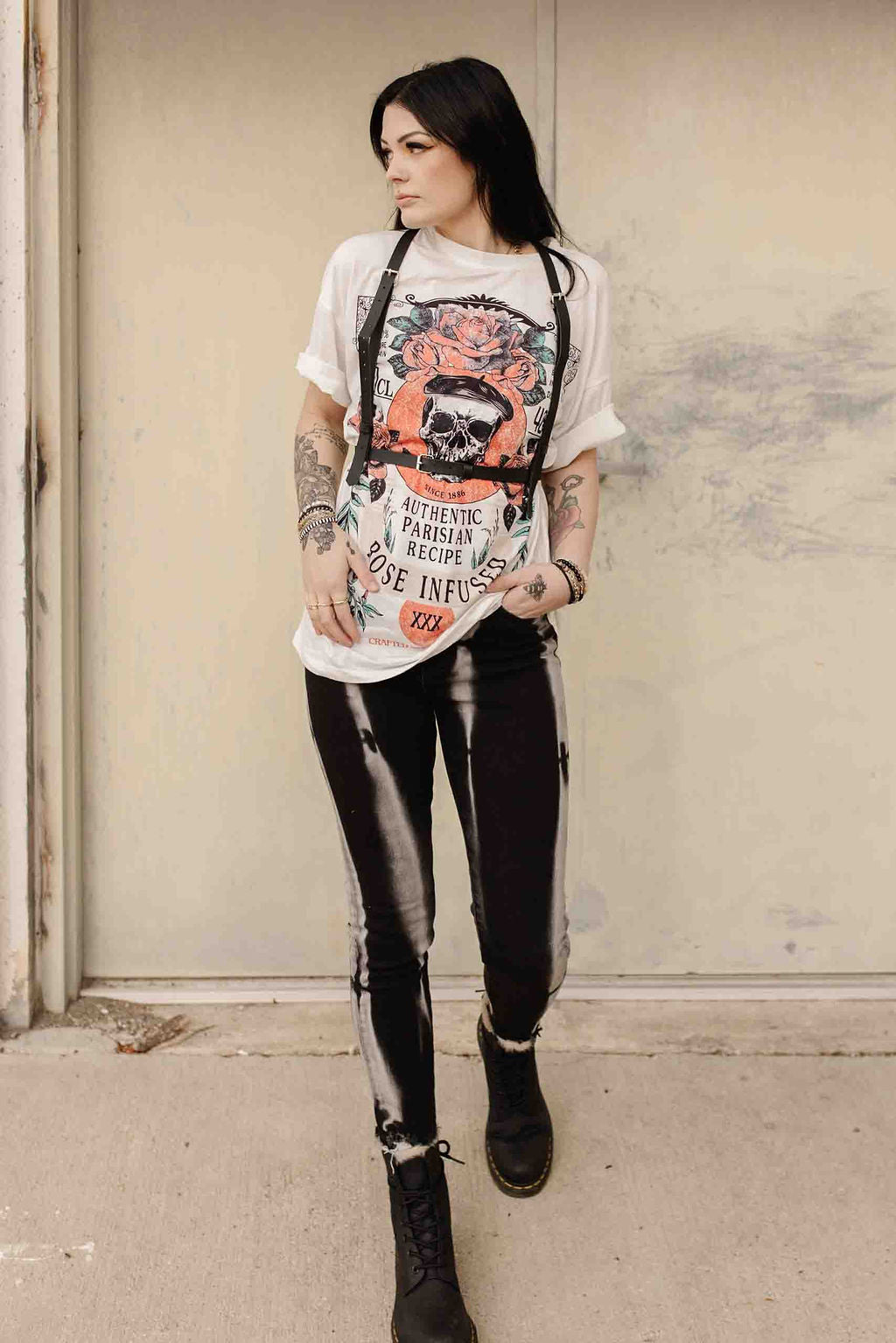 Black Tie Dye Skinny