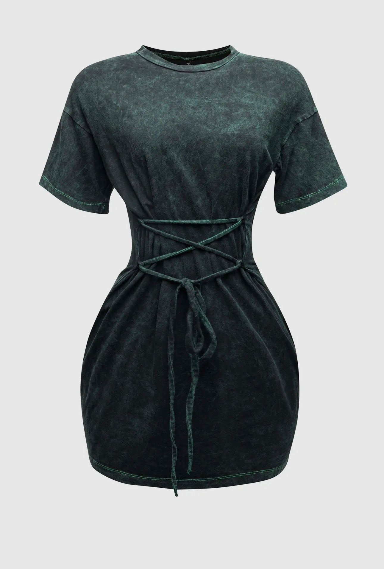 Lace Up Mini Dress