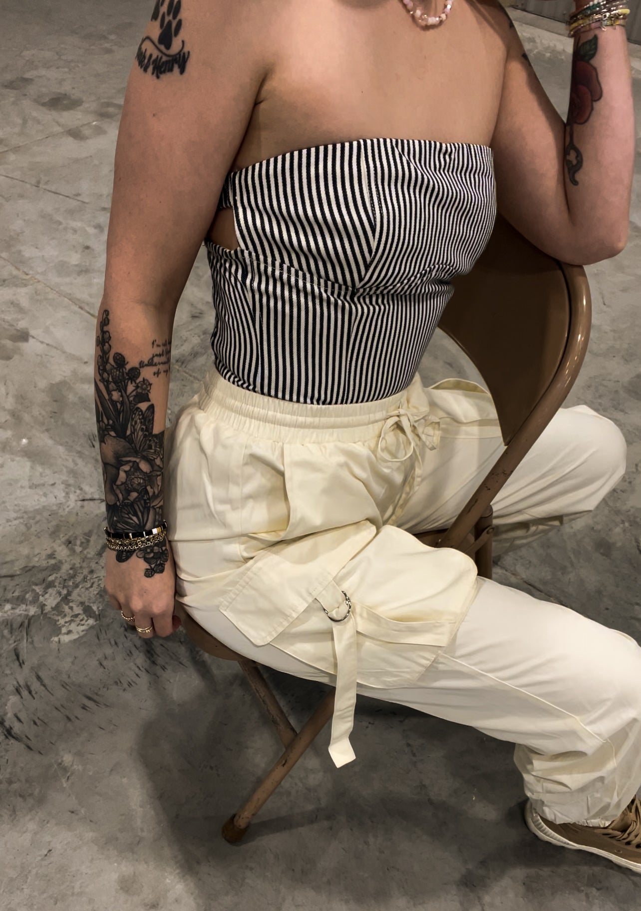 Twill Tube Top