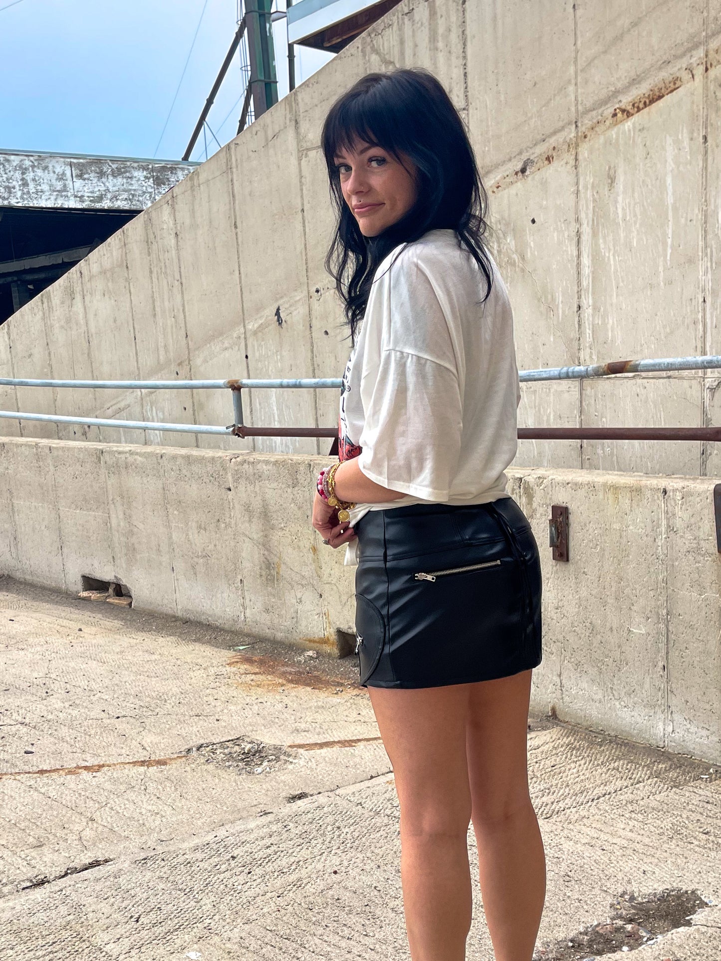 Leather Mini Skirt