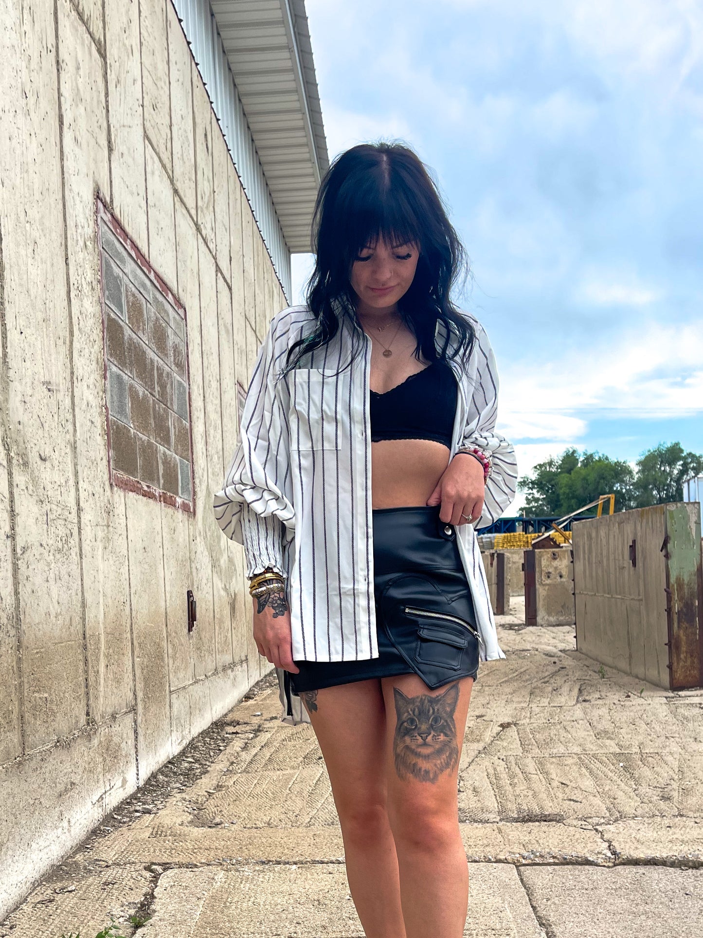 Leather Mini Skirt