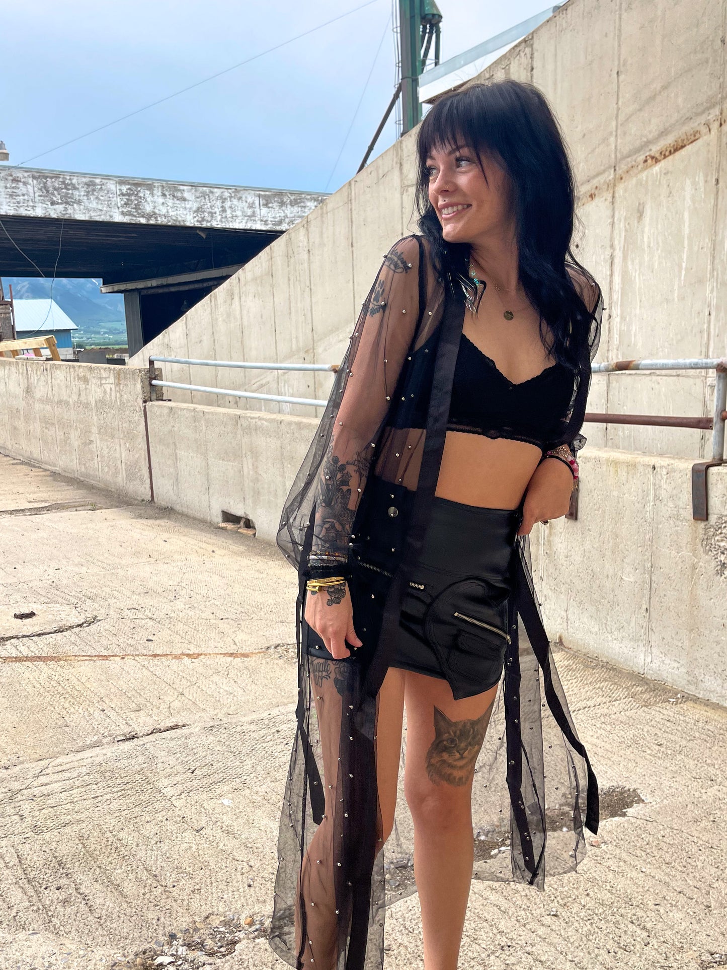 Leather Mini Skirt