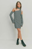Printed Cut Out Mini Dress