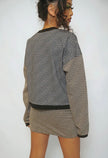 Warped Checkered Mini Skirt