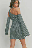 Printed Cut Out Mini Dress