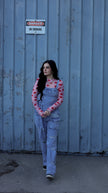 Distressed Denim Jumpsuit