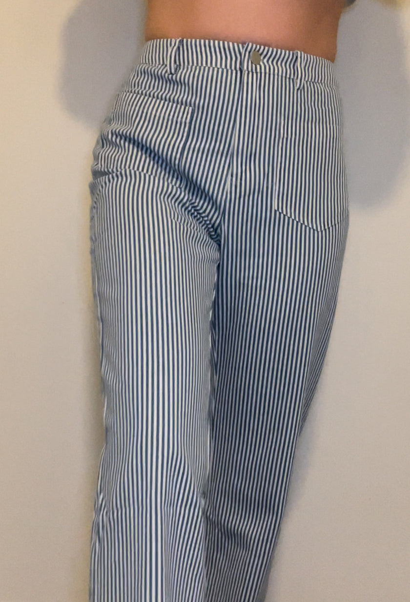 Denim Striped pants