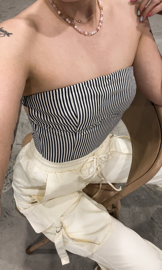 Twill Tube Top