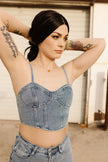 Denim Bustier & Cargo