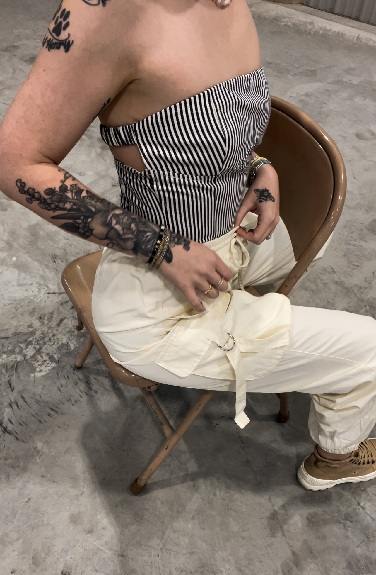 Twill Tube Top