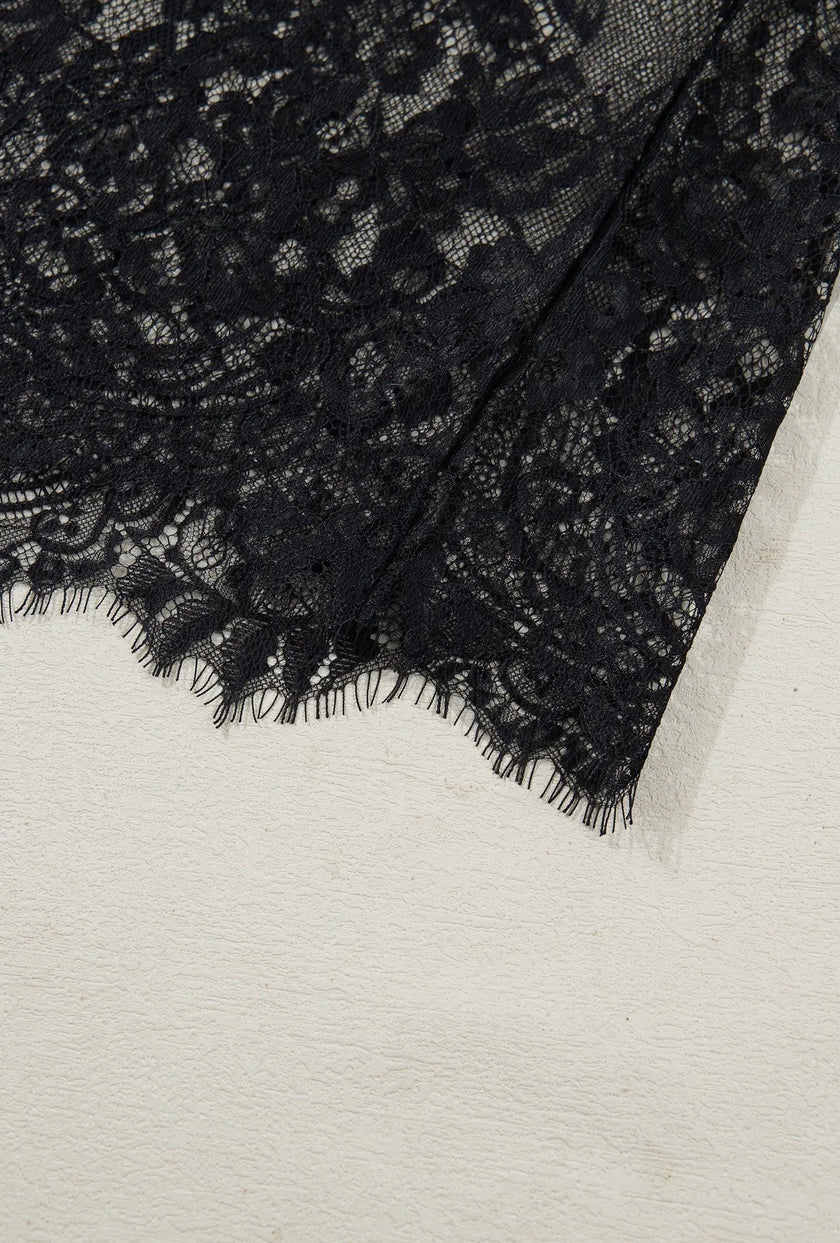 Lace After Dark Tee Dress