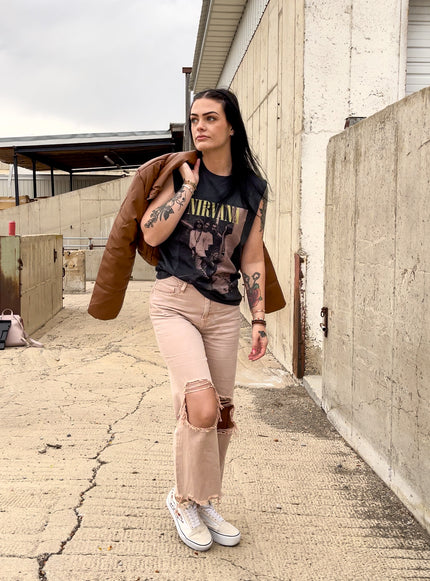July 90's Crop Vintage Flare