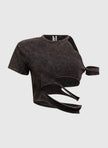 Washed Cutout Tee