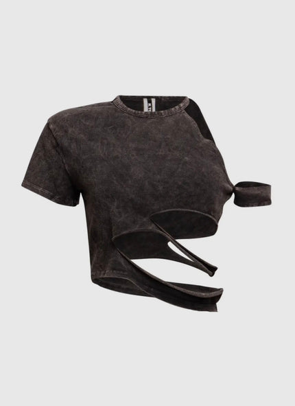 Washed Cutout Tee