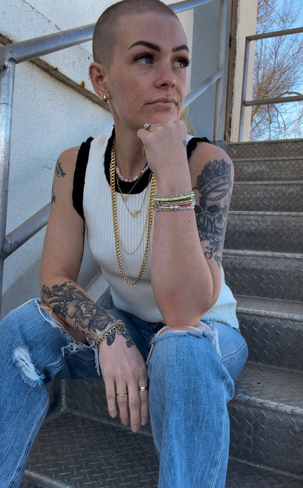 Ruffle Sweater Tank Top