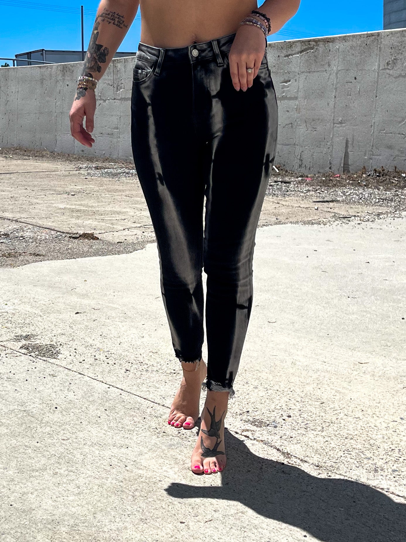 Black Tie Dye Skinny
