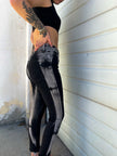 Black Tie Dye Skinny
