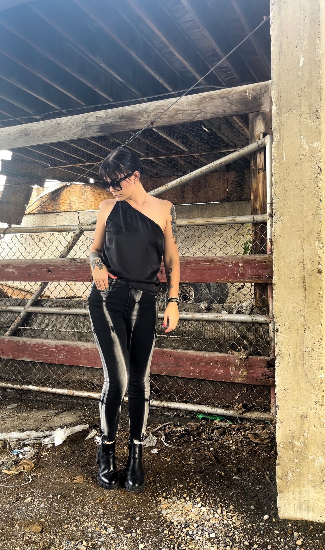 Black Tie Dye Skinny