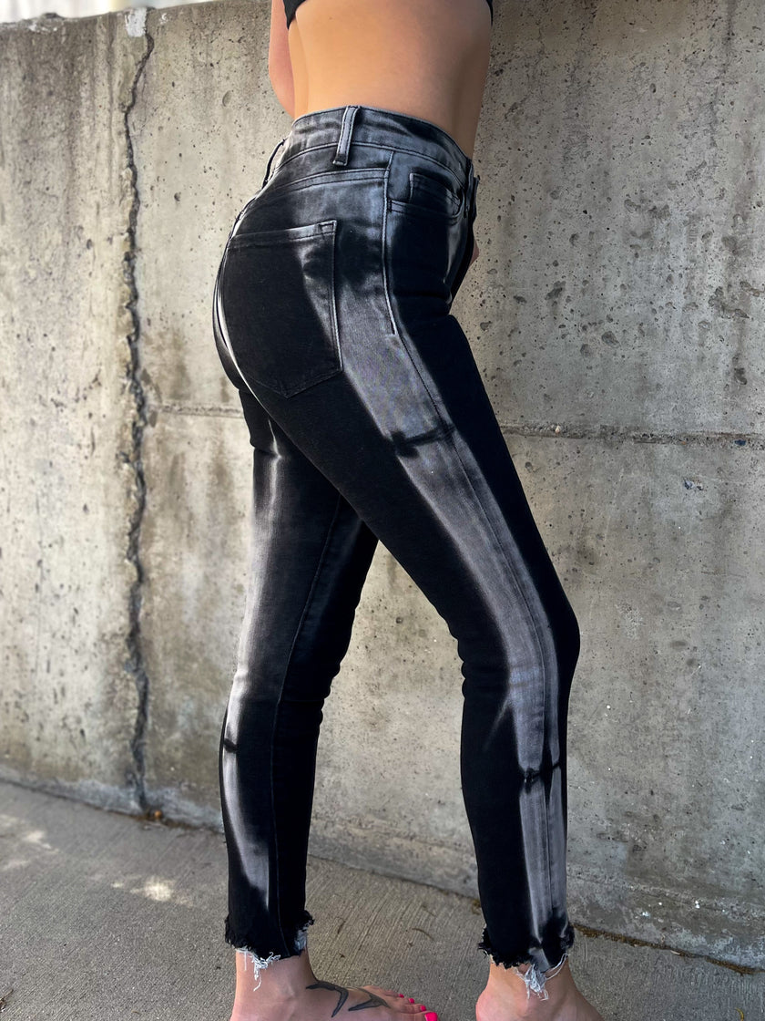 Black Tie Dye Skinny