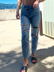 Criss Cross Mom Jeans